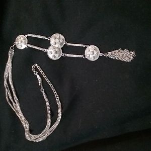 Vintage 70s silver tone neck piece